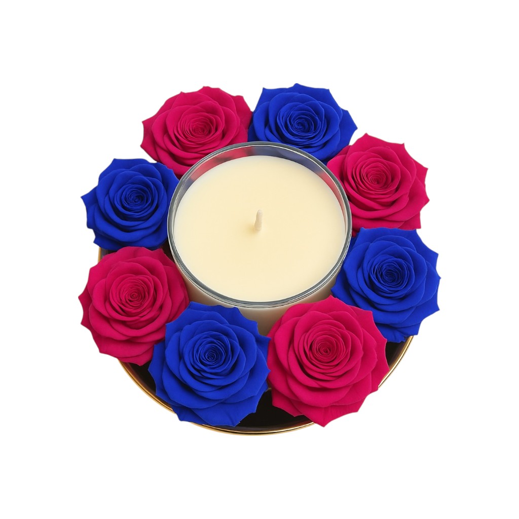 AMMA-by-ANNASA-Reflection-Blue-Velvet-Magenta-Magic.jpg AMMA by ANNASA Reflection Blue Velvet & Magenta Magic - Image 1